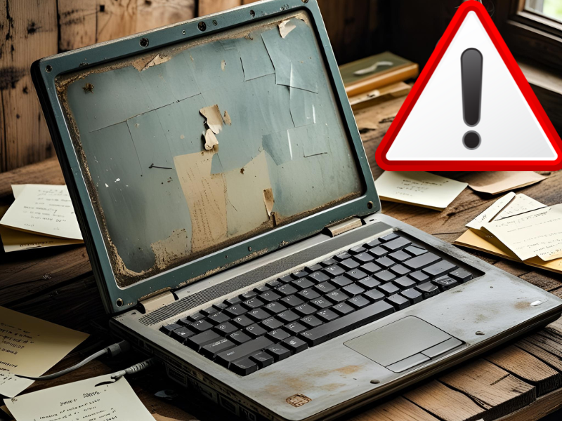 slow and old laptop